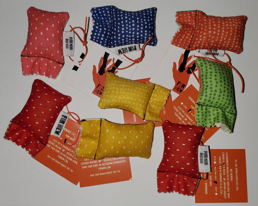 Green Beans Mini Catnip Kicker Cat Toys | Silver Vine Cat Nip Blend