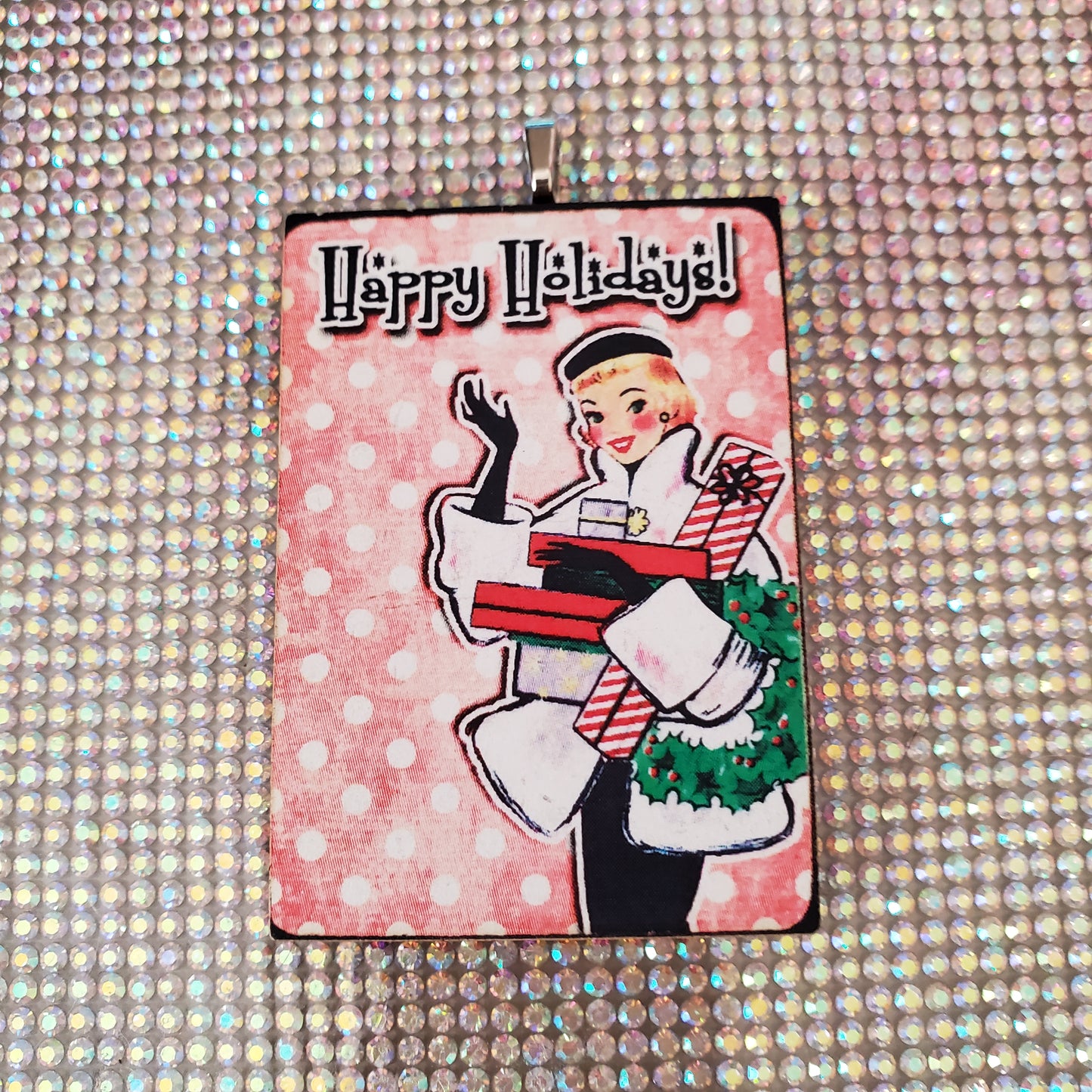 Retro Holiday Lady Ornaments