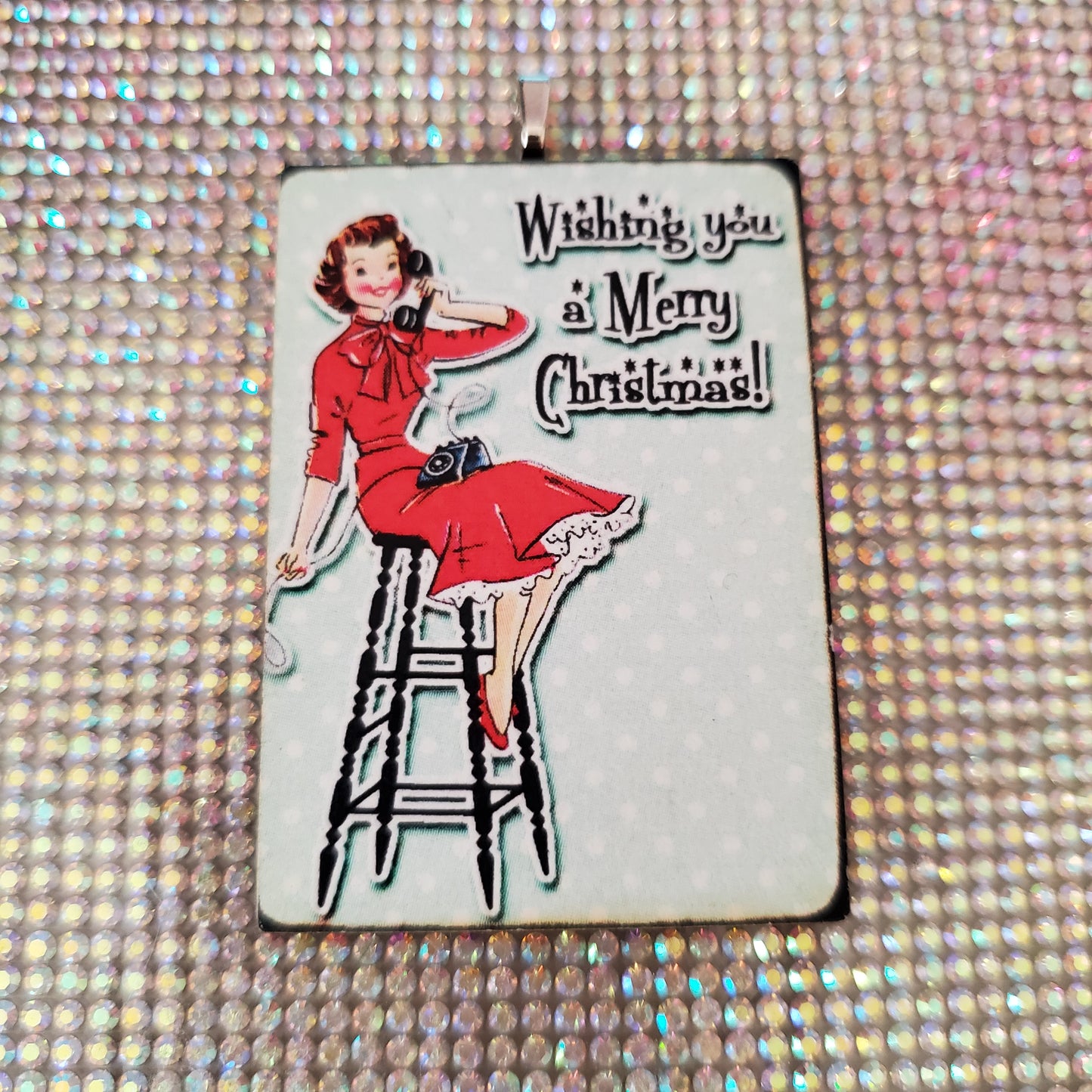 Retro Holiday Lady Ornaments
