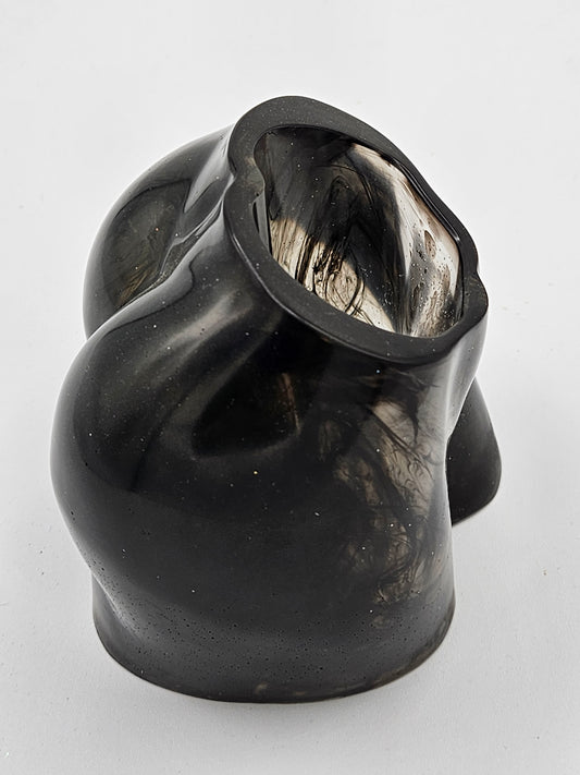 Midnight Smoke Luscious Derriere Vase