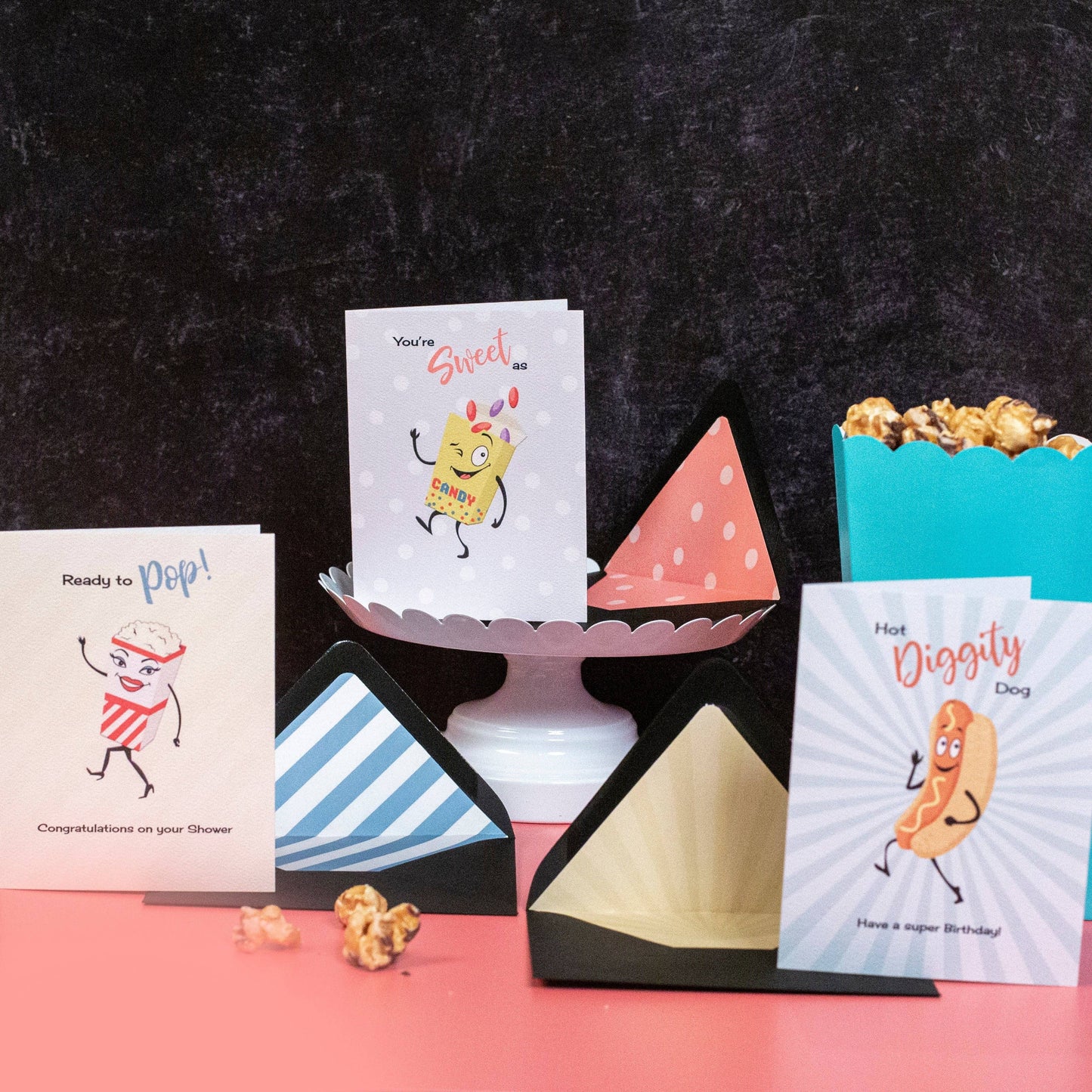 Hot Dog Vintage Lobby Concessions Funny Birthday Card