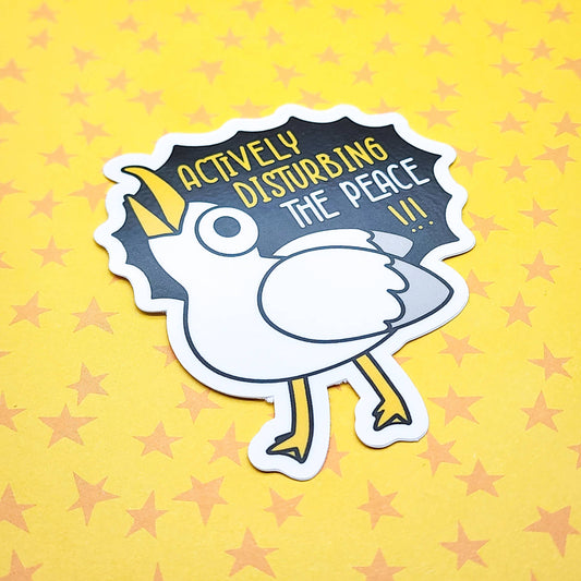 Annoying Seagull Vinyl Sticker