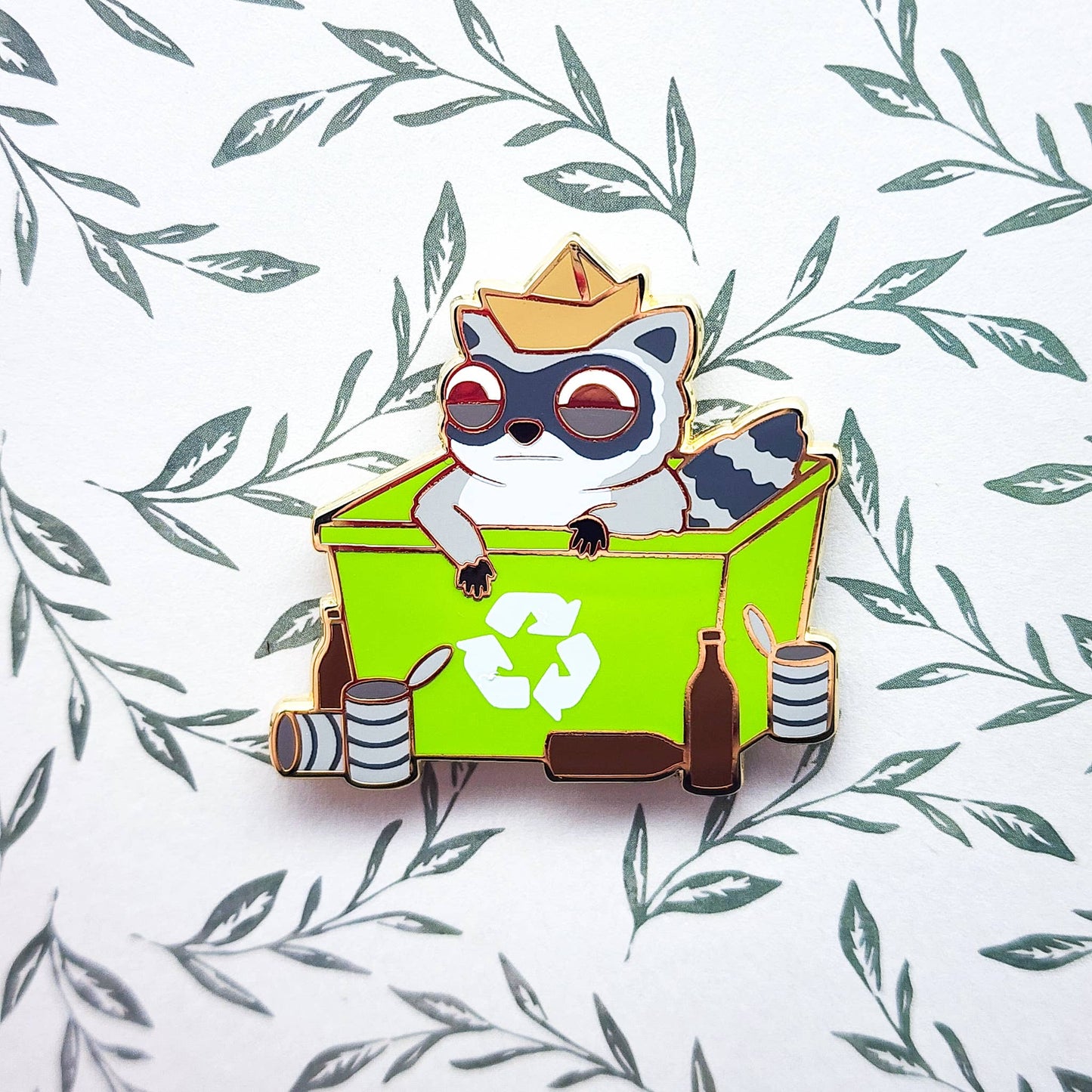 Recycle Raccoon Enamel Pin