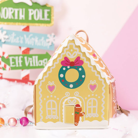 GLOW-IN-THE-DARK Gingerbread House Backpack š