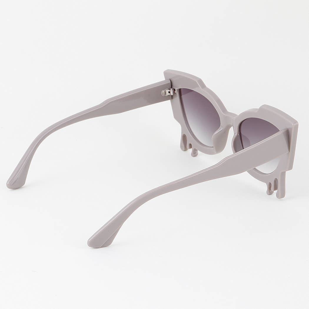 Sharp Cateye Melting Sunglasses