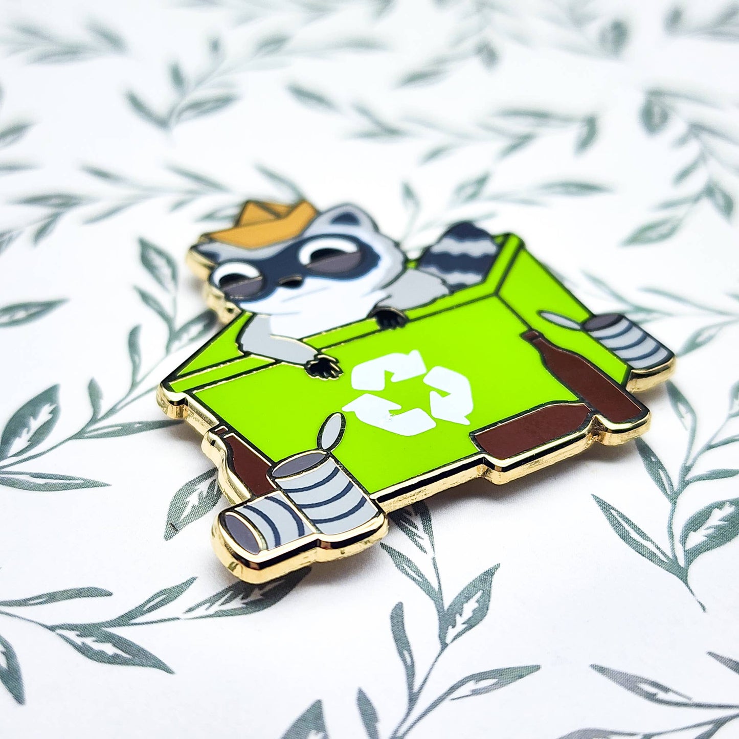 Recycle Raccoon Enamel Pin