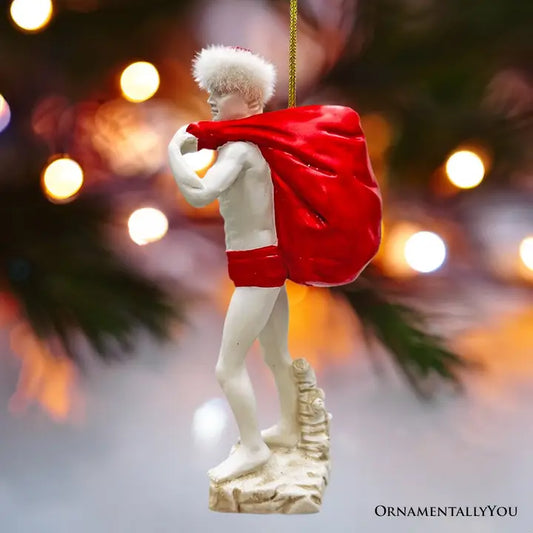 Festive Statue of David Ornament
