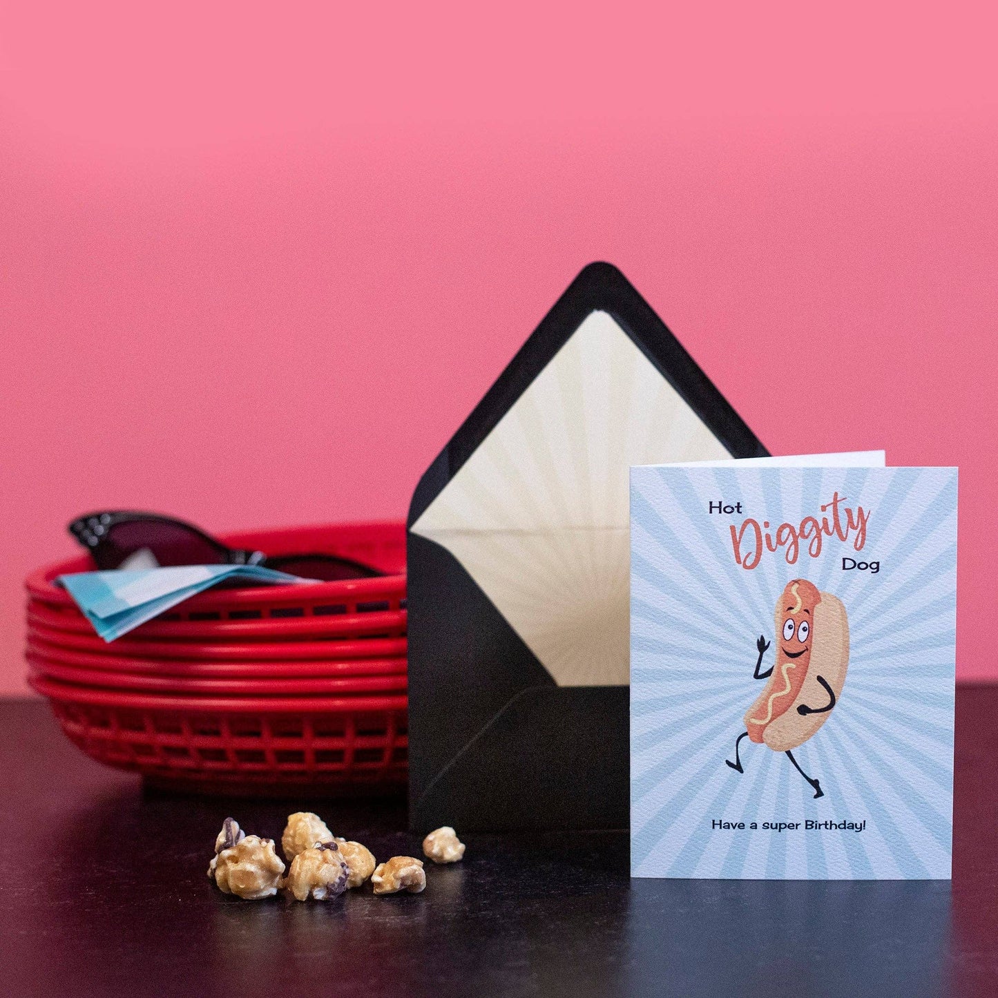 Hot Dog Vintage Lobby Concessions Funny Birthday Card