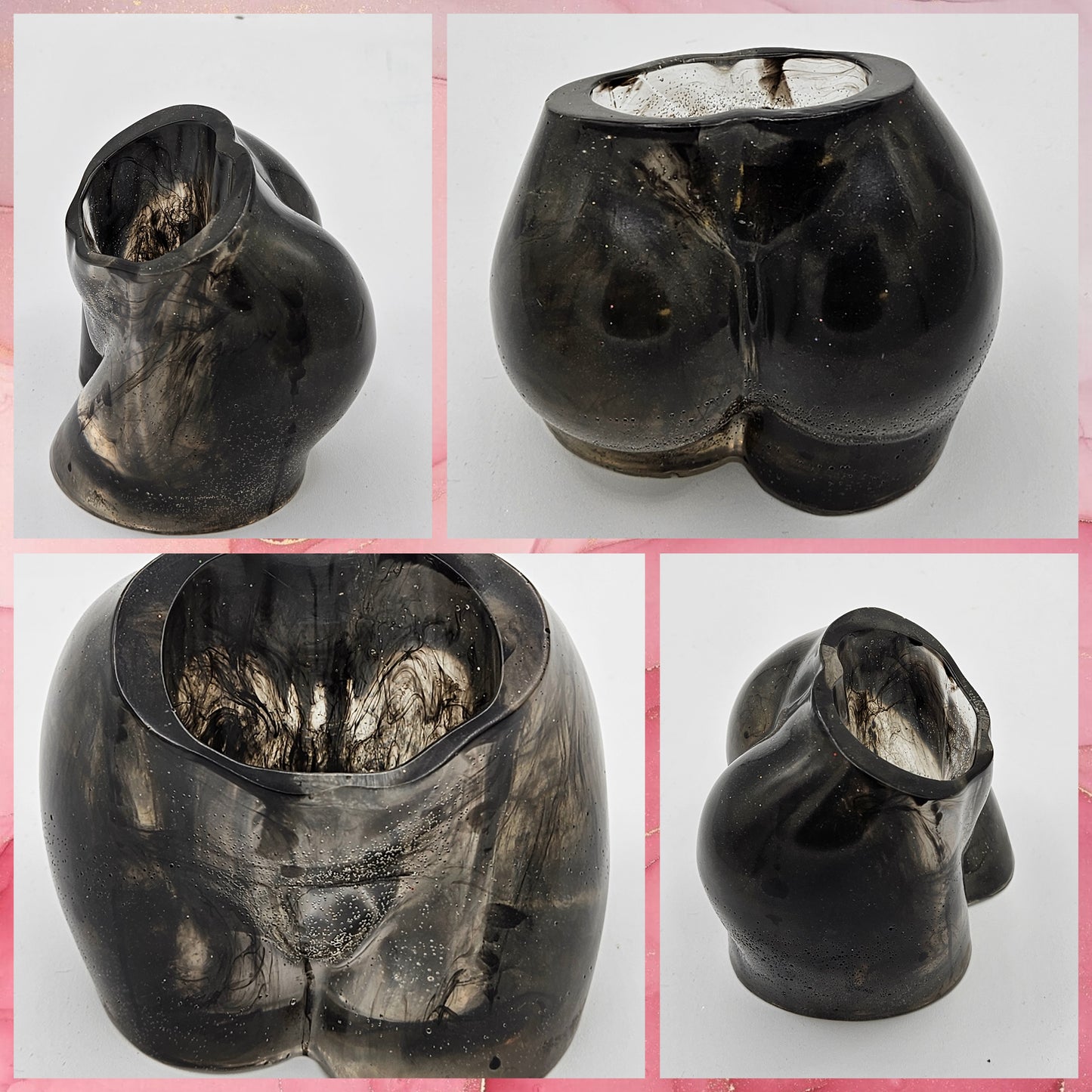 Dark Smoke Luscious Derriere Vase