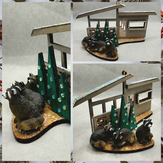 Trash Panda MCM Ornaments