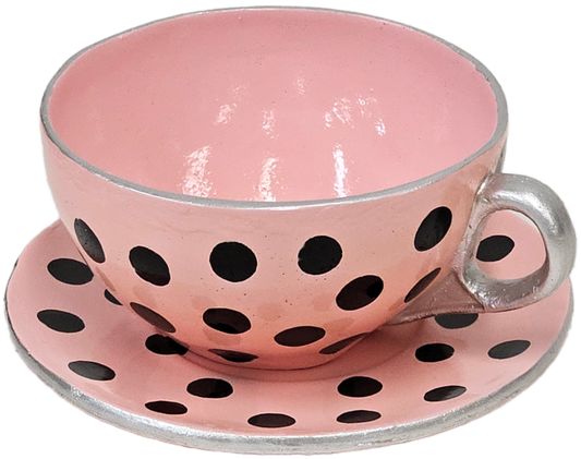 Whimsical Tea Cup w/Saucer Planter.