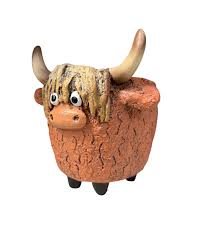 Dougal - Highland Coo Planter by Blob House™