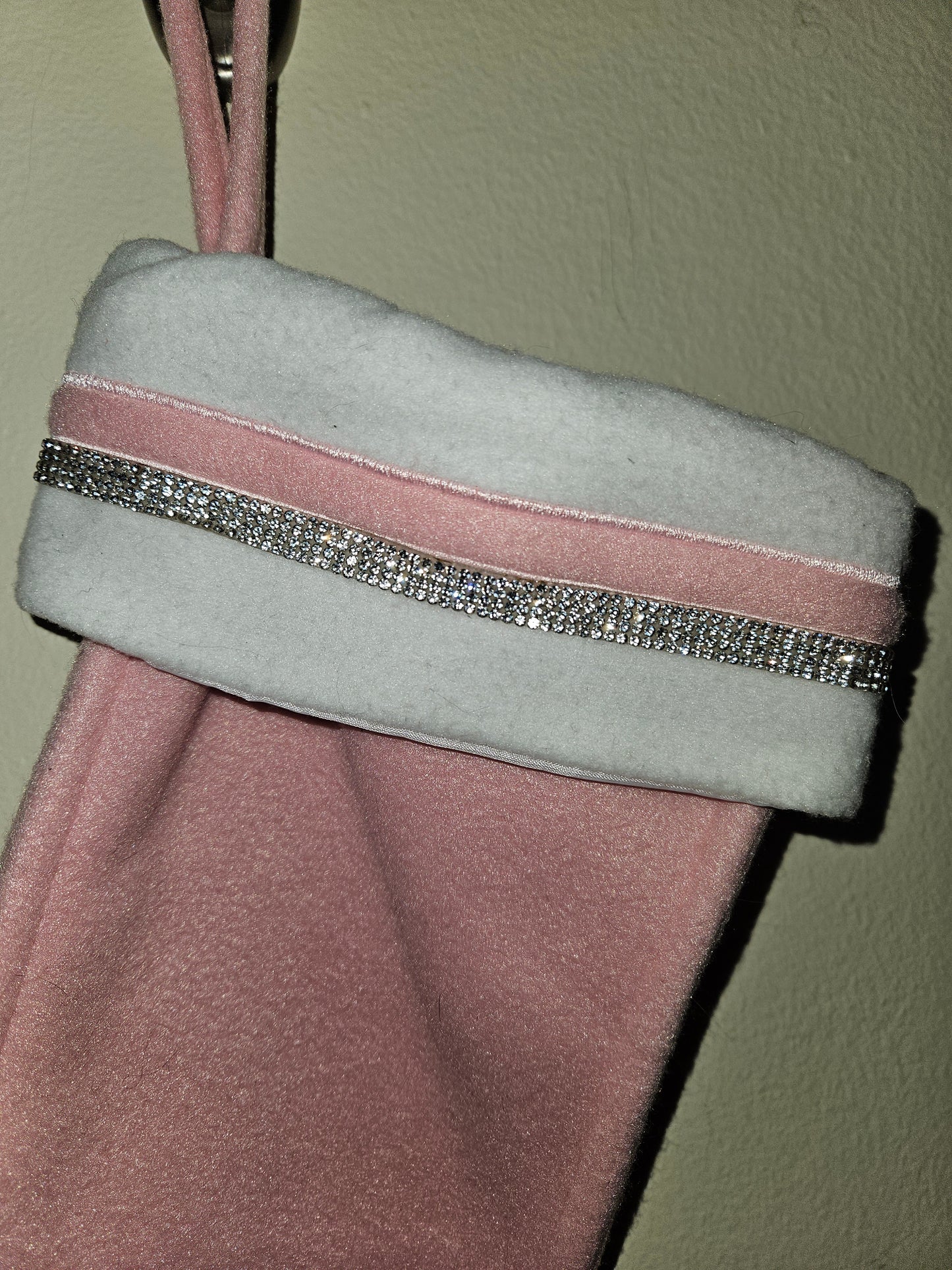 Pink Winter Bling Stocking