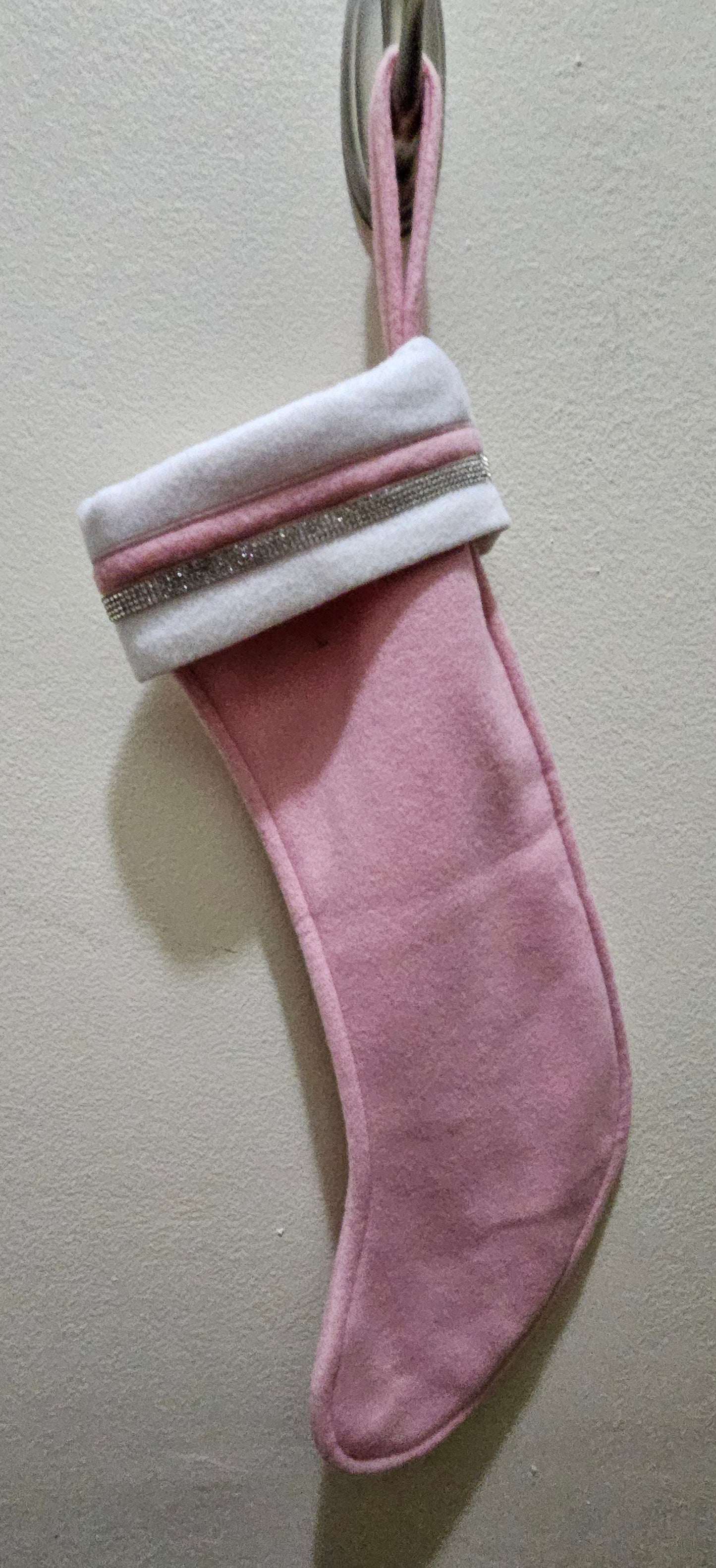 Pink Winter Bling Stocking