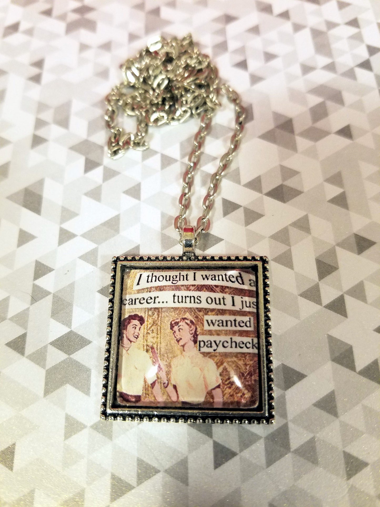 Vintage Sass Cabochon Necklace