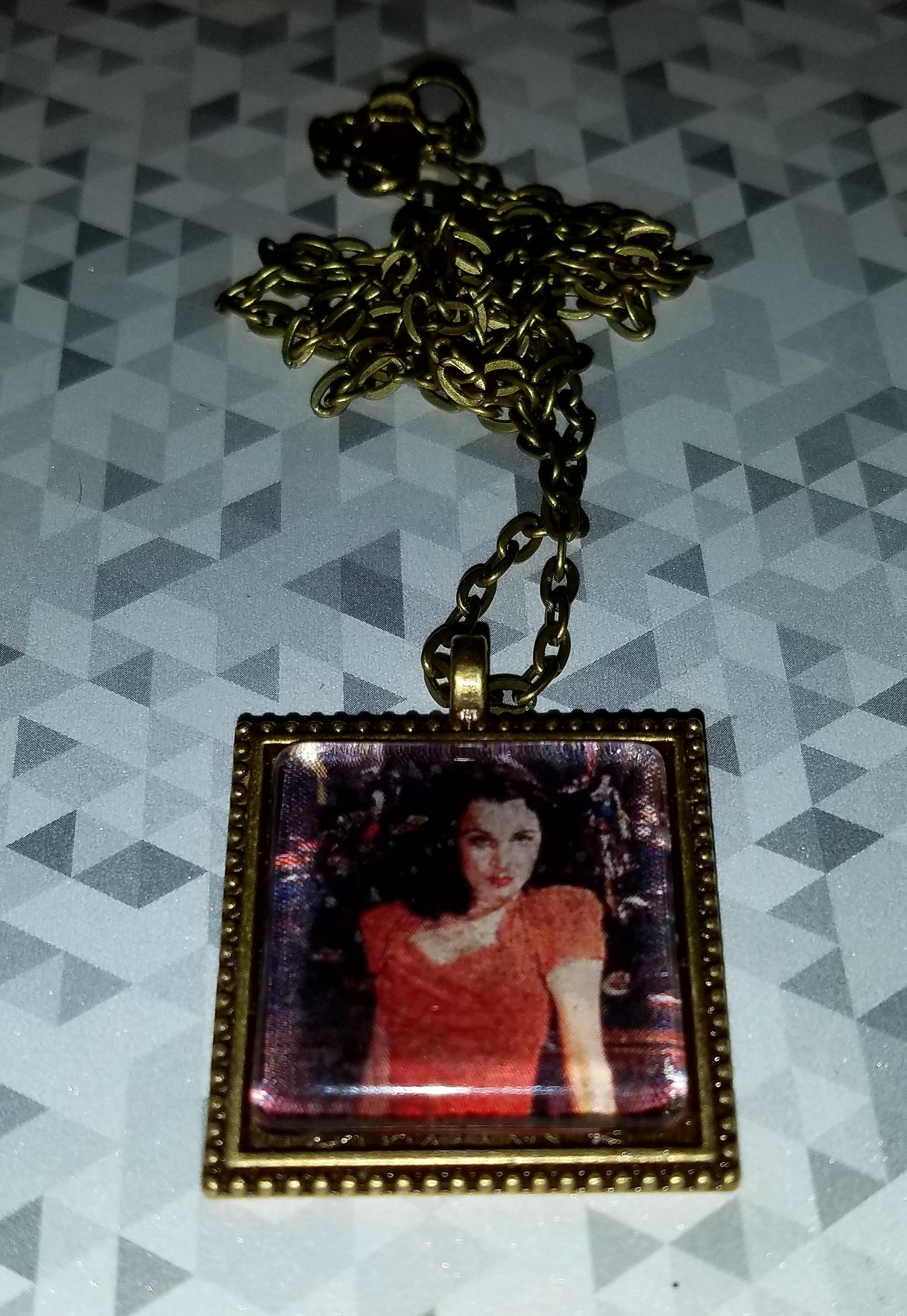 Viv in Red Cabochon Necklace