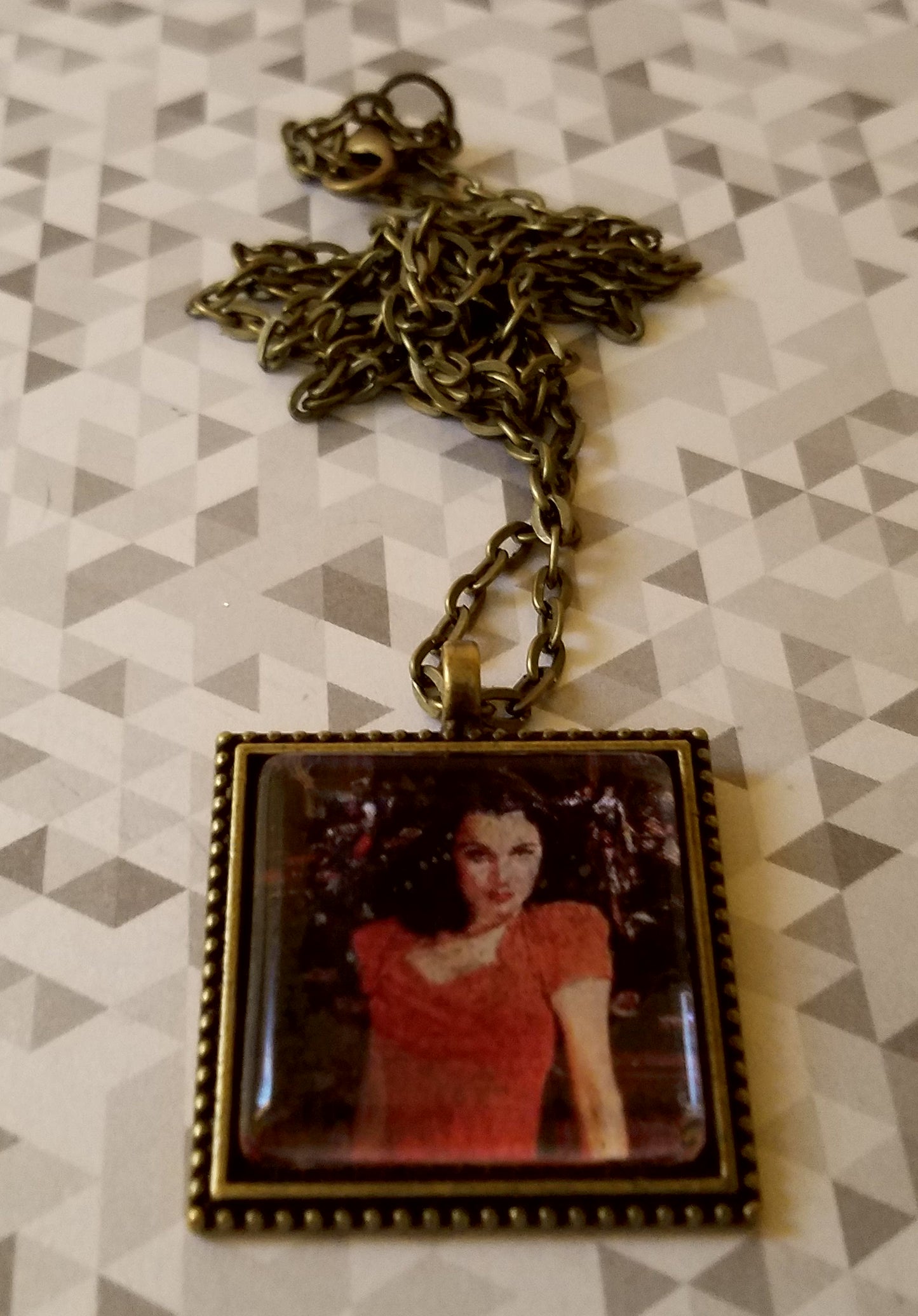 Viv in Red Cabochon Necklace