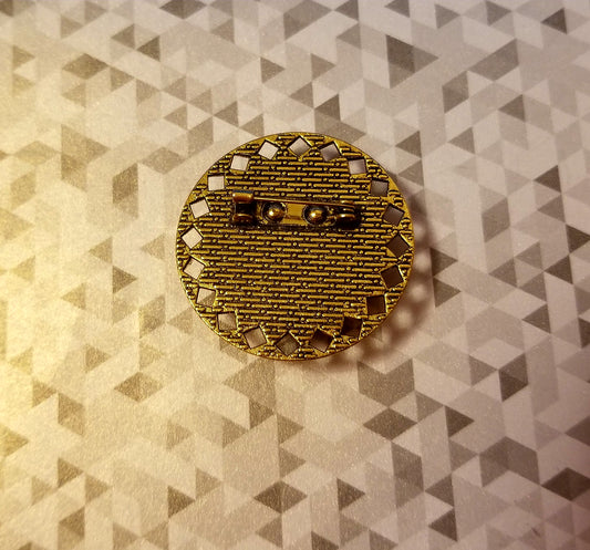 "Smokey Topaz" Cabochon Brooch