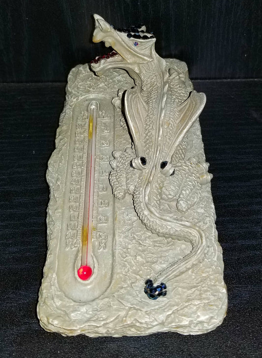 Bedazzled Dragon Thermometer (blue)