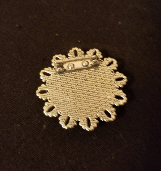 Peridot Cabochon Brooch