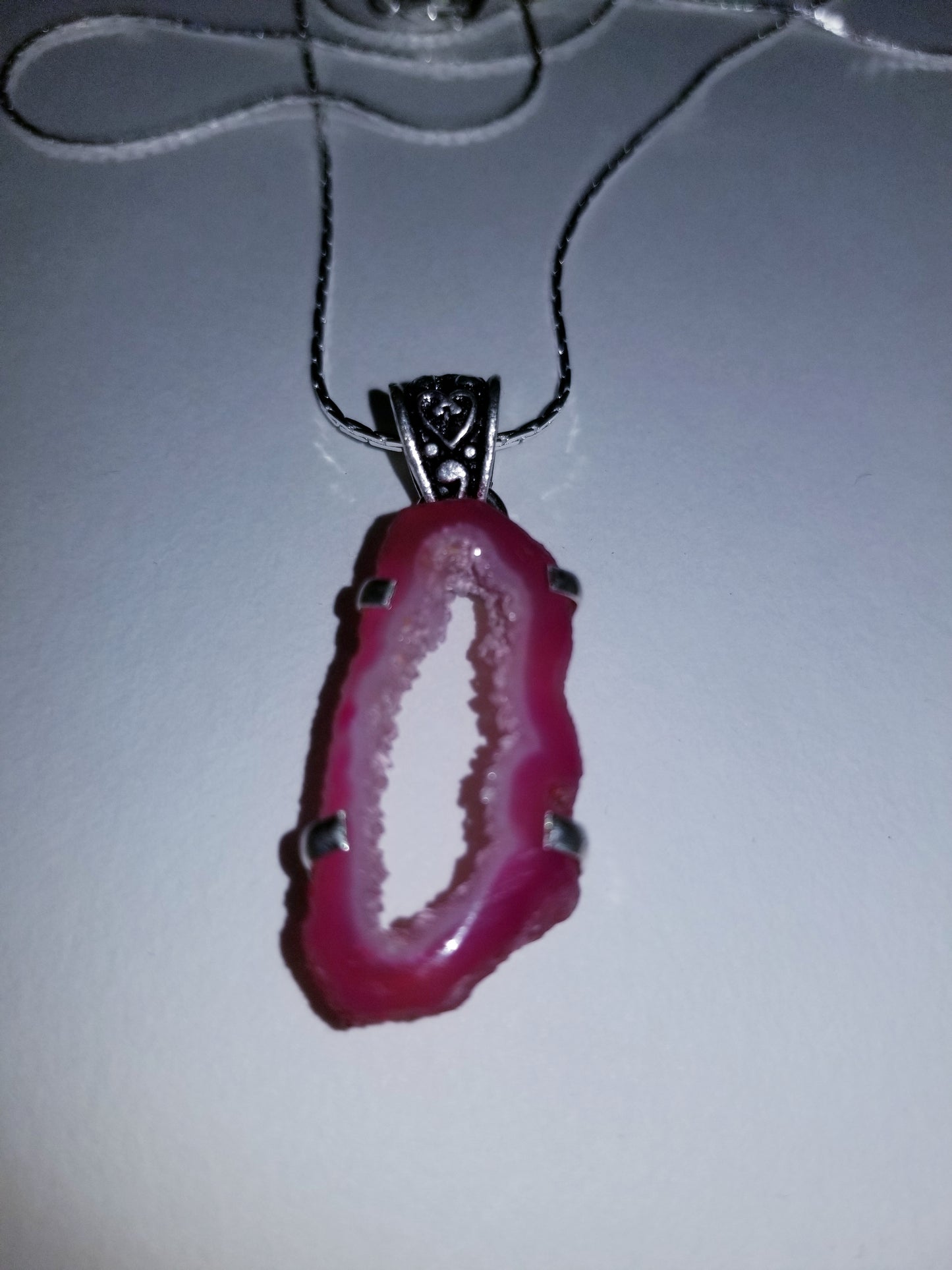 Pink Geode Necklace