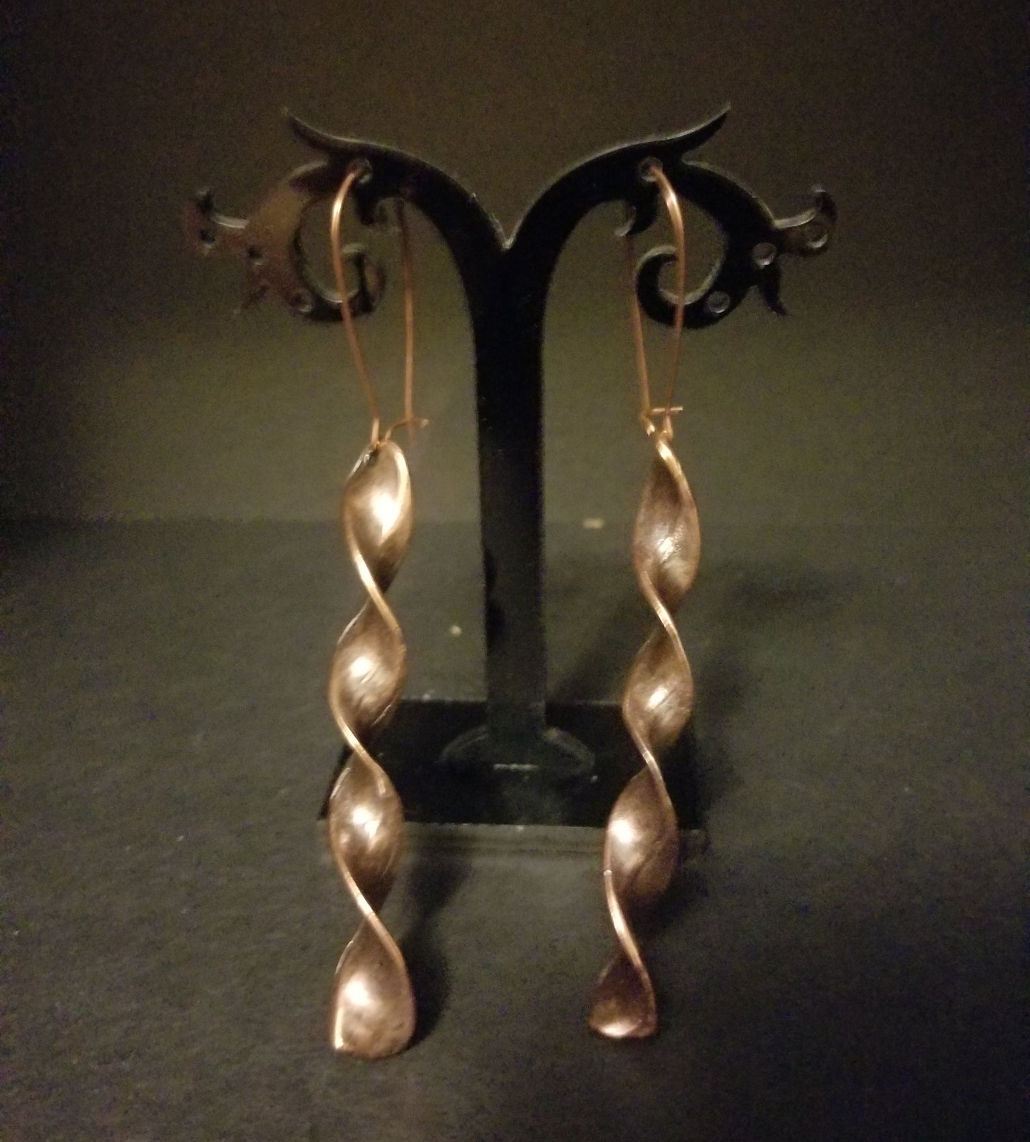 Twirlz Antique Copper Earrings