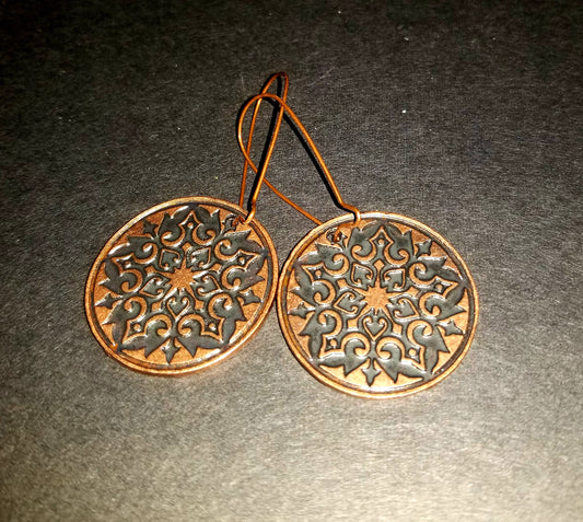 Brittany Antique Copper Earrings