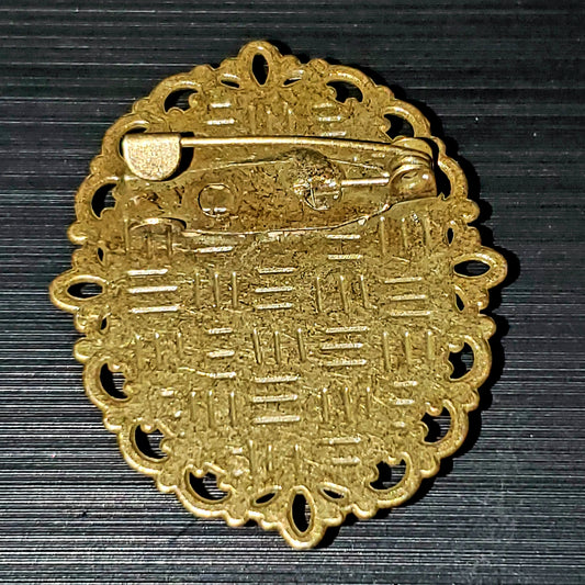 Asian Water Carrier Brooch