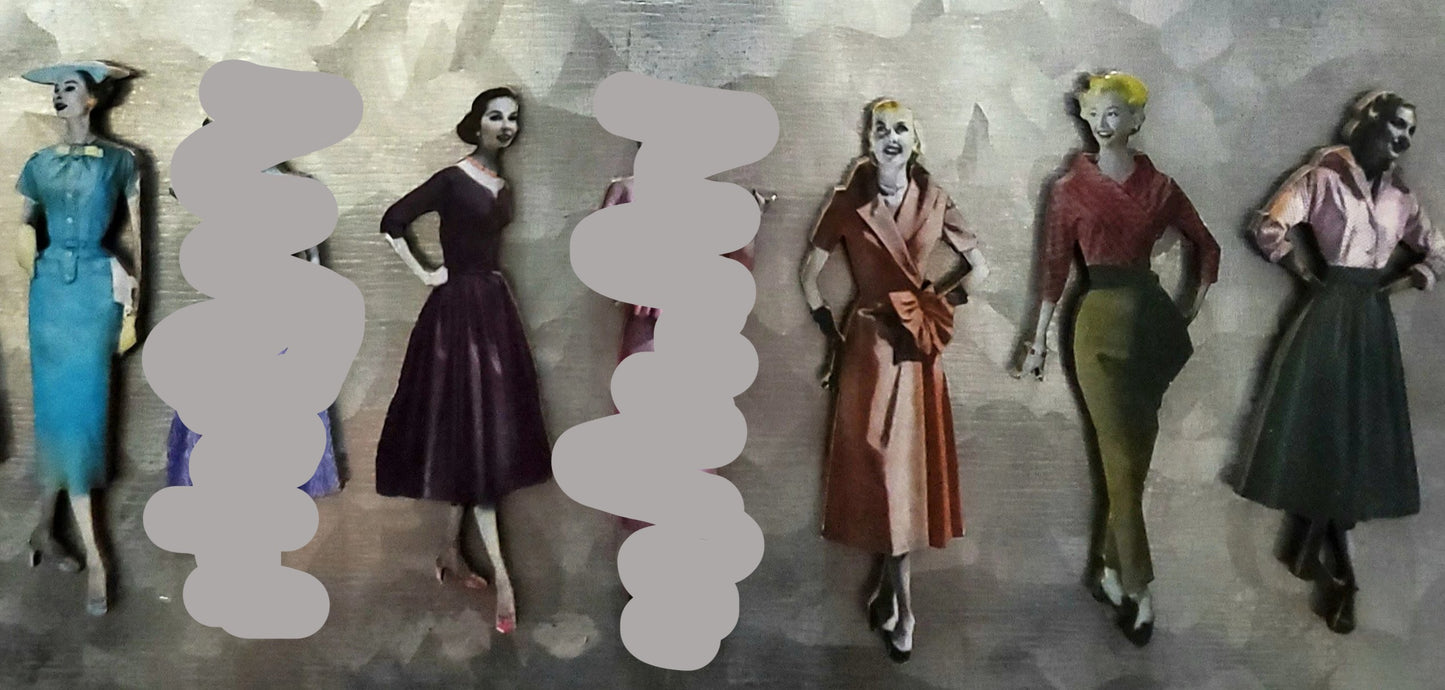 1950's Fashion Model Magnets