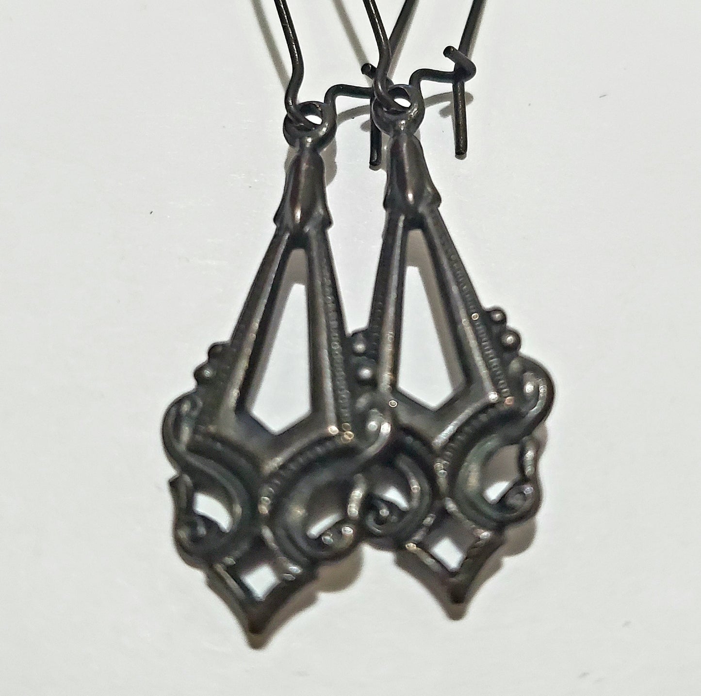Provincial Noir Brass Earrings