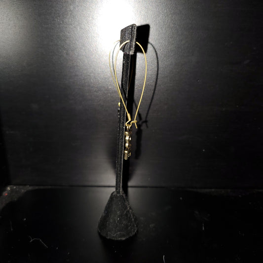 Love Raw Brass Earrings