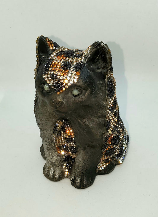 Wild at Heart Glitz Cat statue