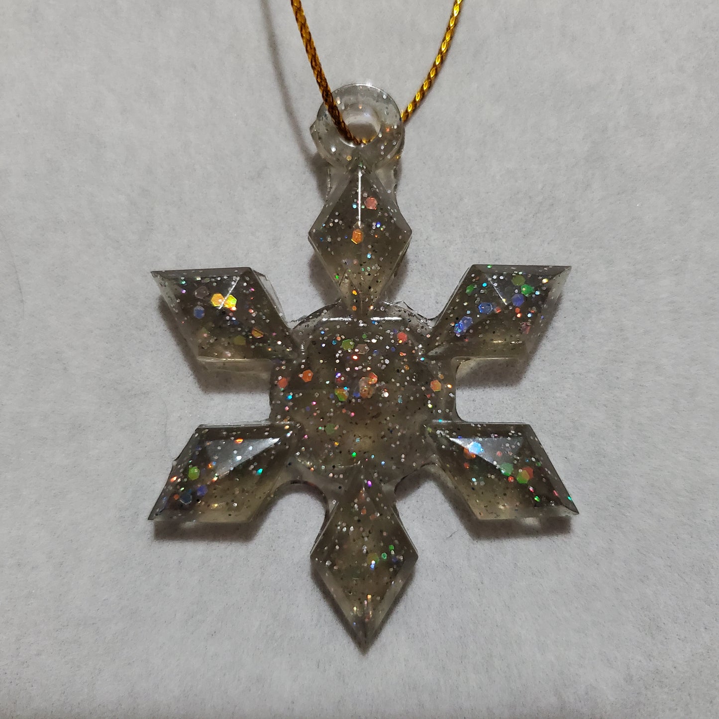 Black Ice Snowflake Ornament Set