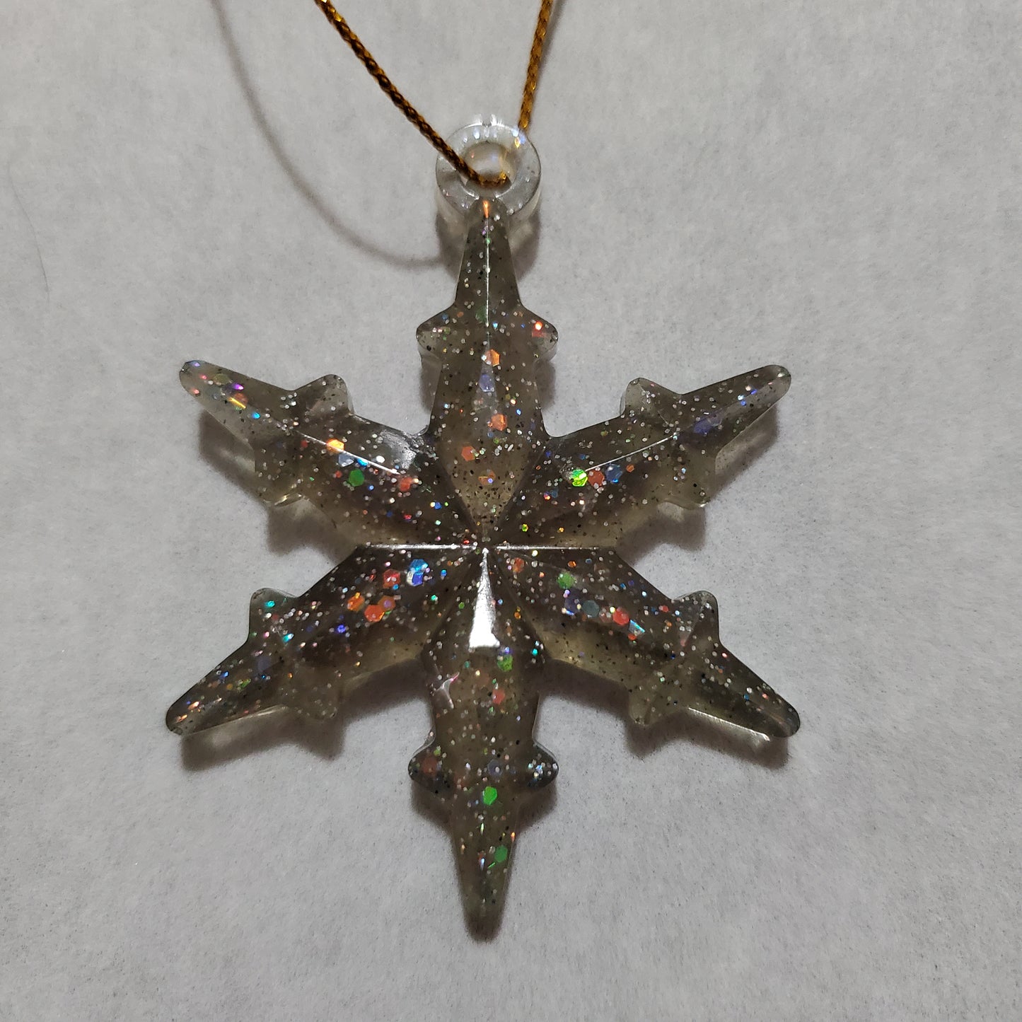 Black Ice Snowflake Ornament Set