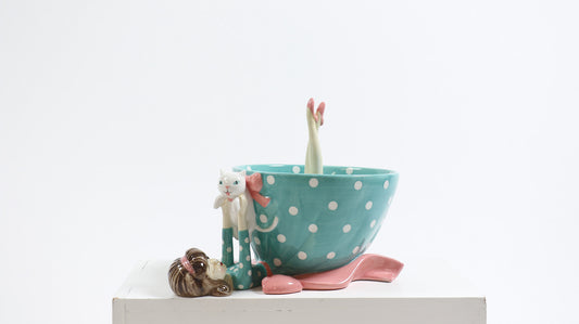 Retro Lady Ceramic Bowl