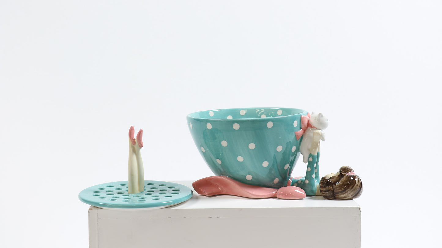Retro Lady Ceramic Bowl