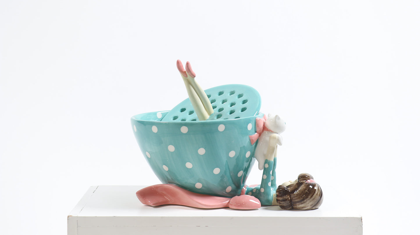 Retro Lady Ceramic Bowl