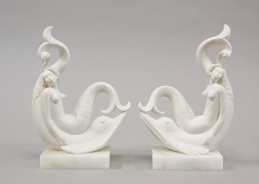 Pair of Siren Bookends