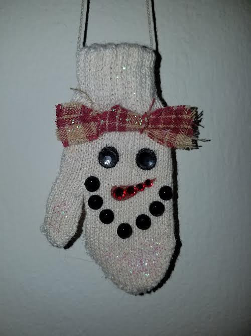 Snowman Mitten Ornament