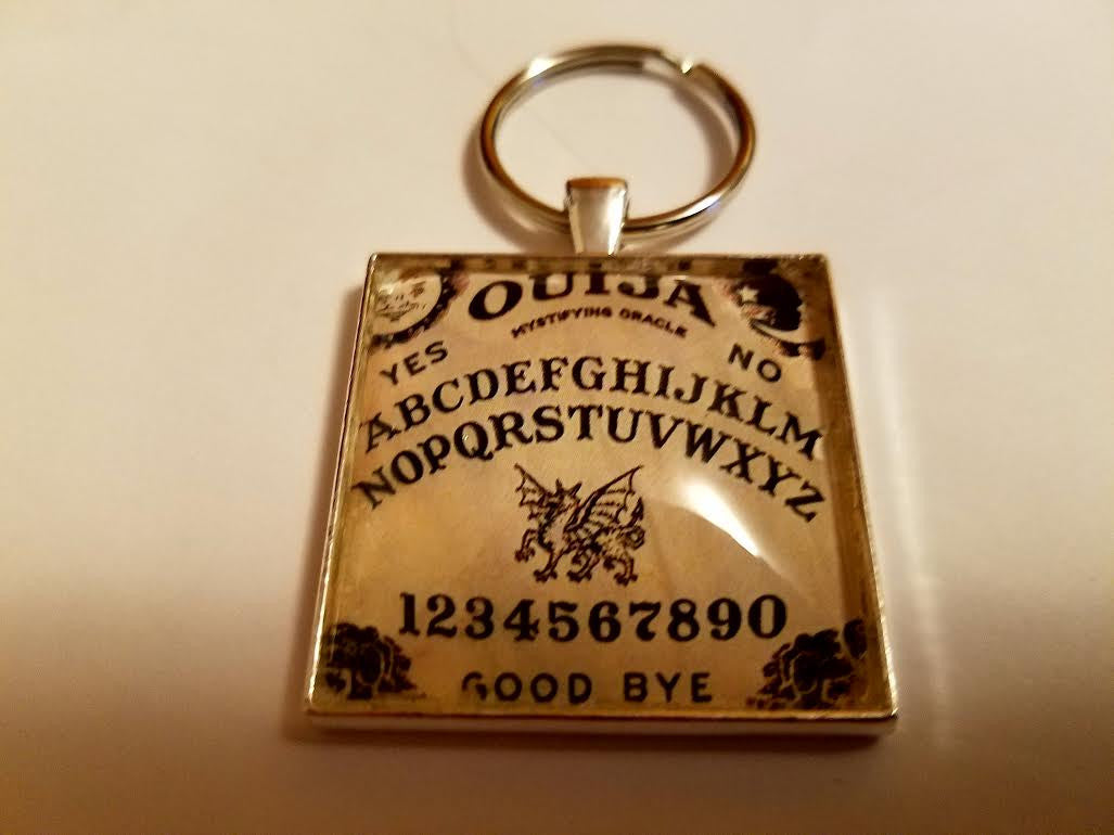 Ouija Board Cabochon Key Chain
