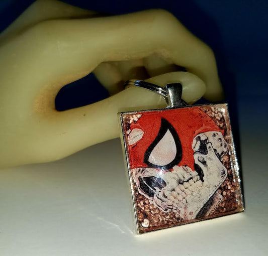Dead Spidey Cabochon Key Chain