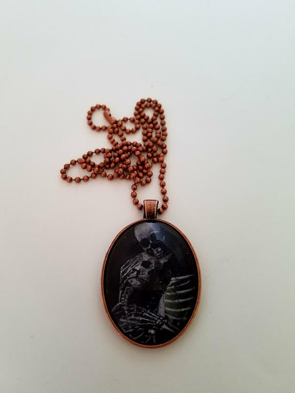 Til Death Cabochon Necklace