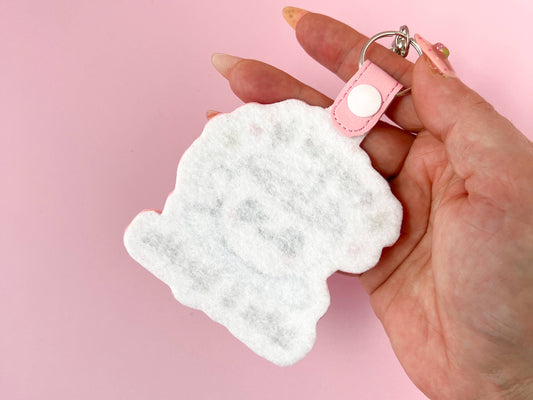 Powered by Coffee and Sparkles Keychain