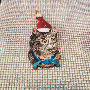 Christmas Kitty Ornament #9