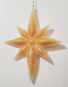 Retro Eight Pointed Star Ornament (gold)