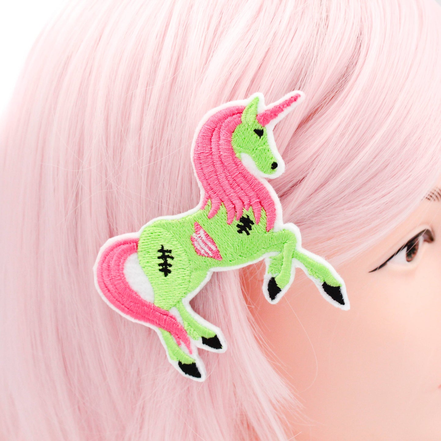 Zombie Unicorn Fashion Hair Clip For Women