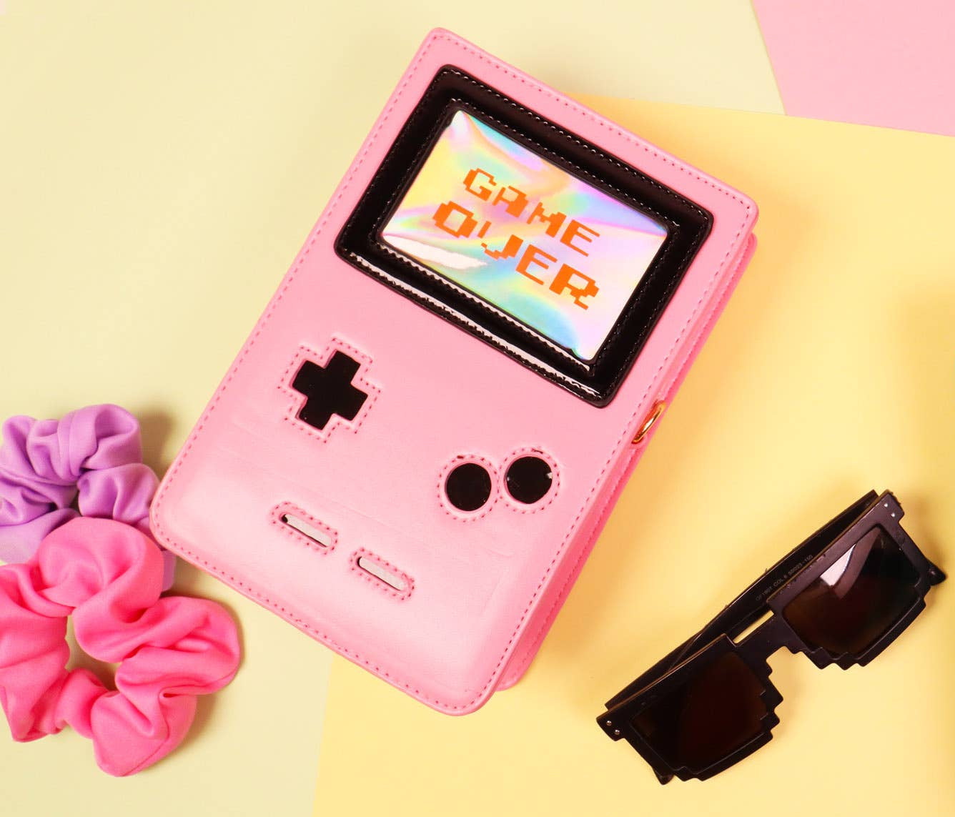 Pink Retro 8-Bit Gamer Handbag
