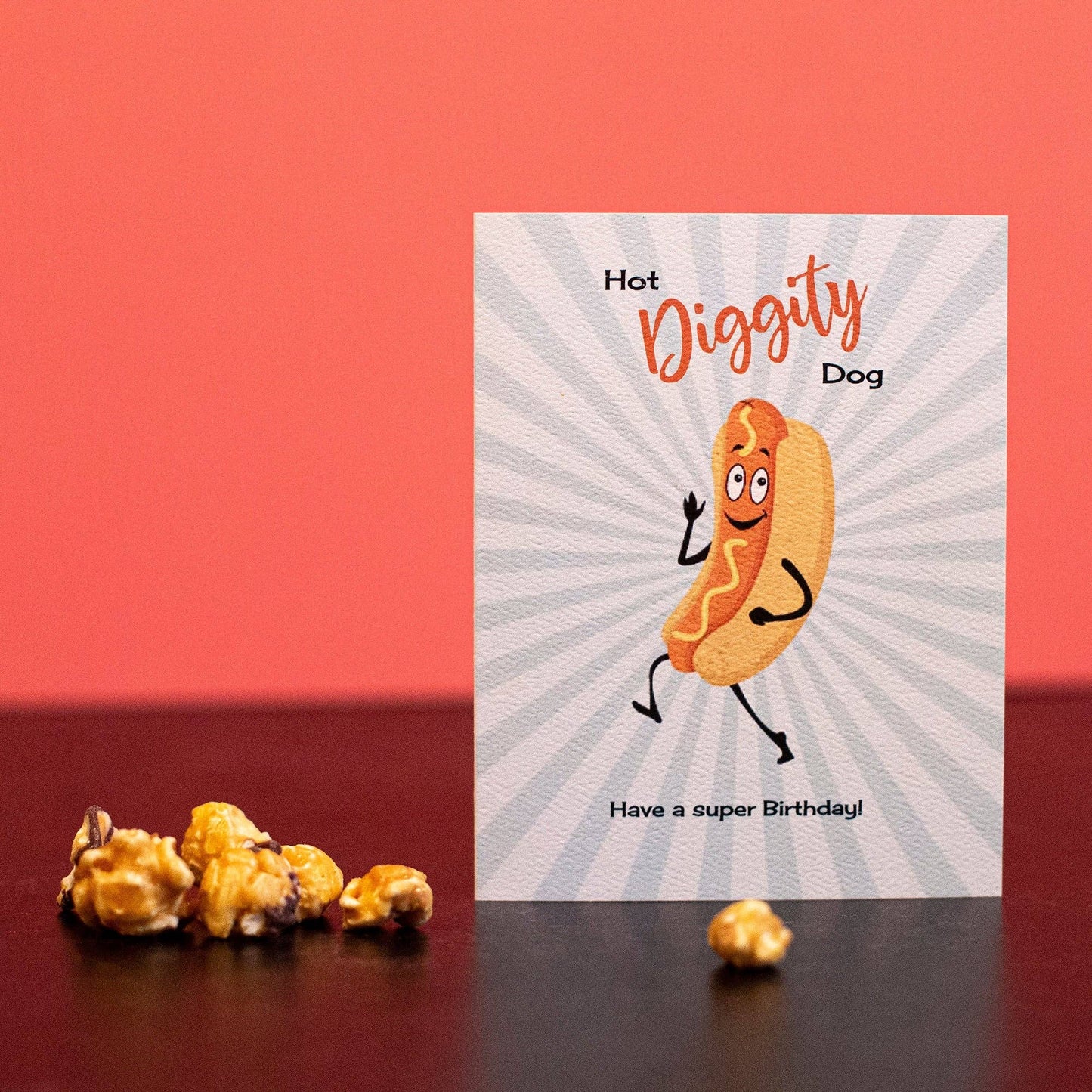 Hot Dog Vintage Lobby Concessions Funny Birthday Card