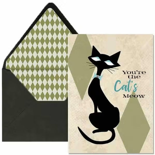 Cat's Meow Greeting Card