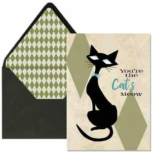 Cat's Meow Greeting Card
